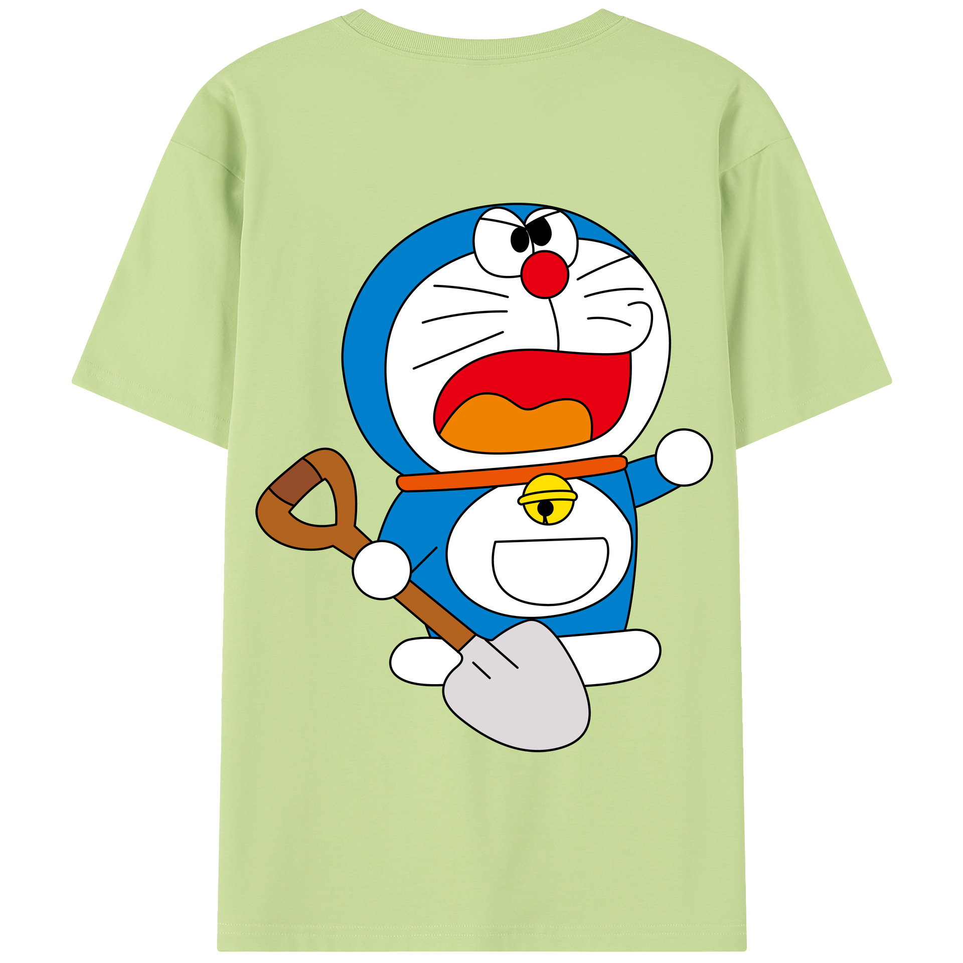 （画像用） ドラえもん Doraemon 綿100％半袖Tシャツ（背面プリント）